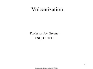 Vulcanization