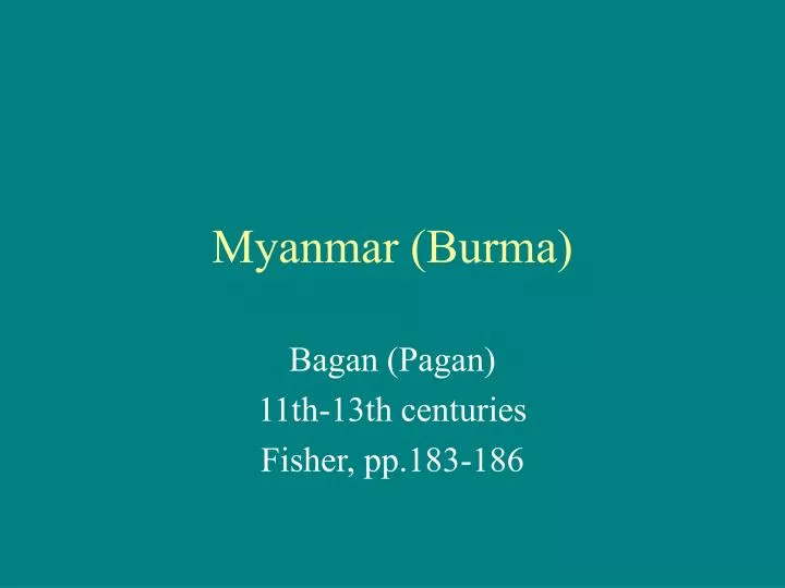 myanmar burma