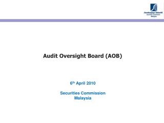 Audit Oversight Board (AOB)