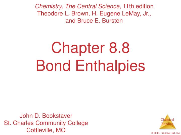 chapter 8 8 bond enthalpies