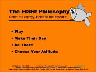 The FISH! Philosophy