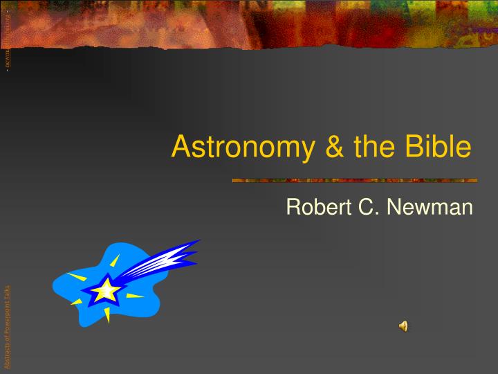 astronomy the bible