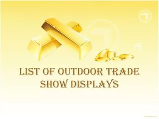 List of outdoor Trade show displays