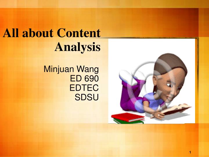 all about content analysis