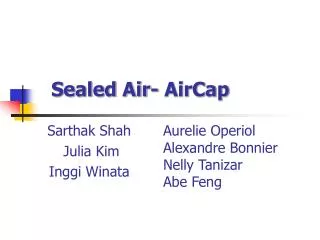 Sealed Air- AirCap
