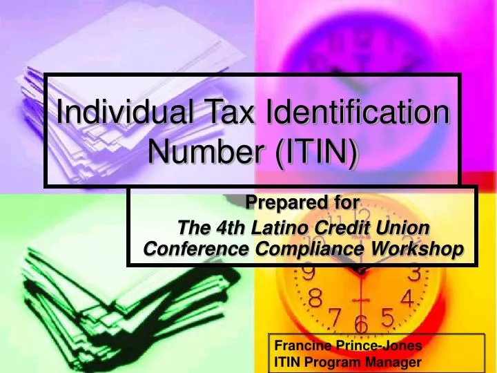 individual tax identification number itin