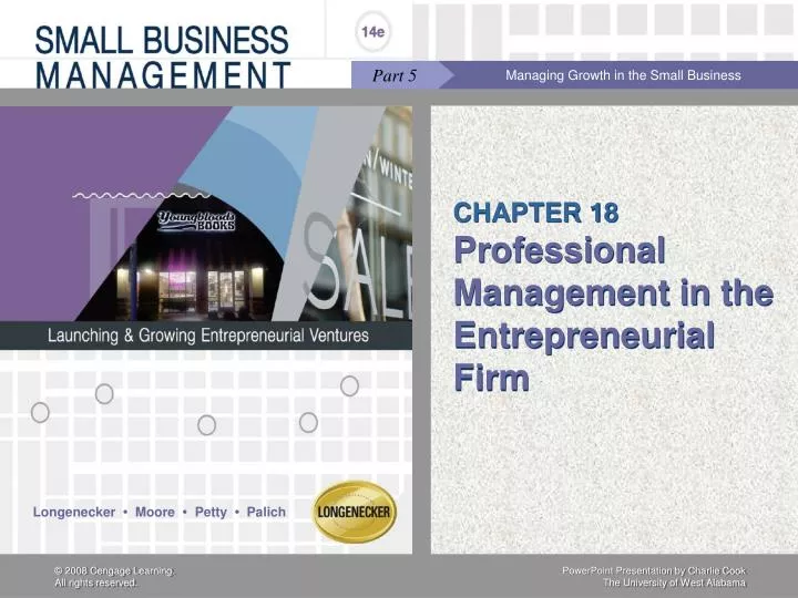 chapter 18 professional management in the entrepreneurial firm