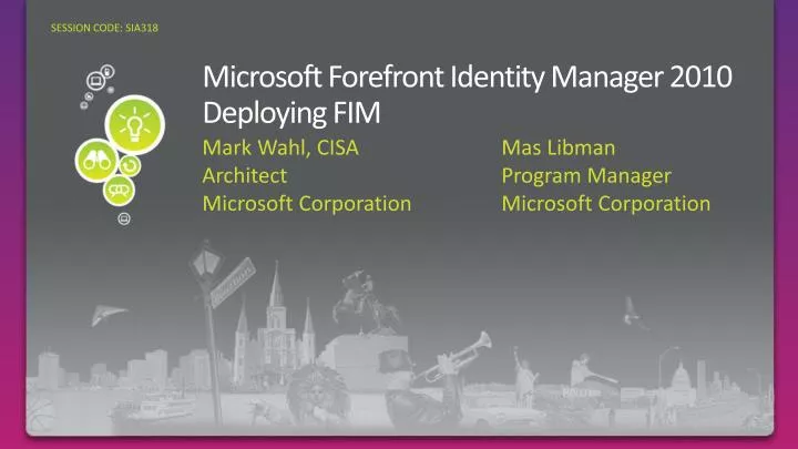 microsoft forefront identity manager 2010 deploying fim