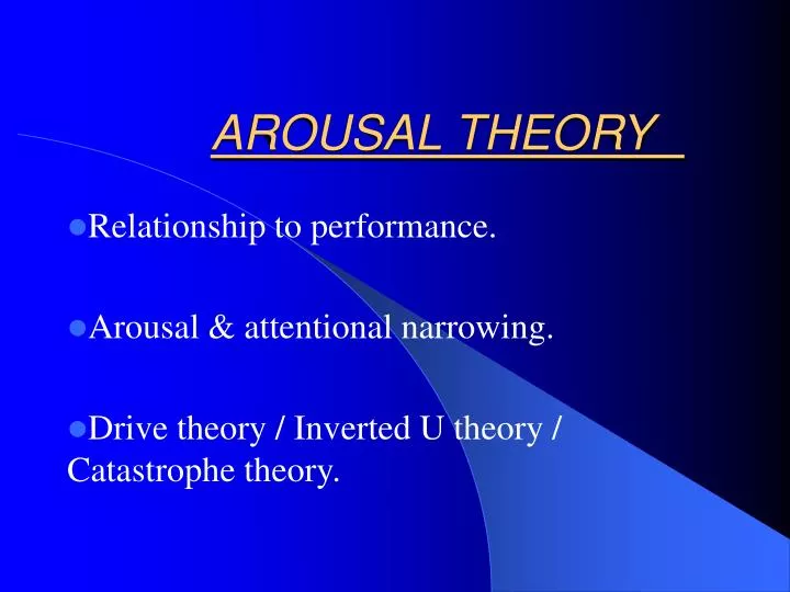 arousal theory