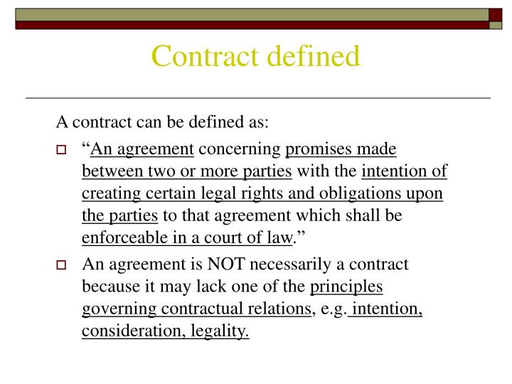 contract defined