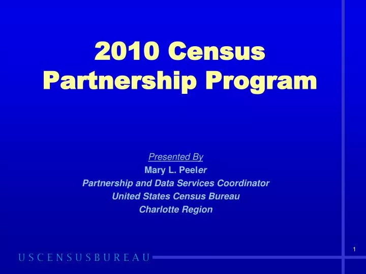 2010 census partnership program
