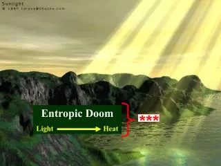 Entropic Doom Light Heat