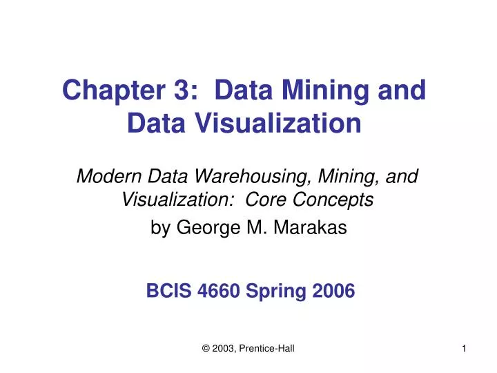chapter 3 data mining and data visualization