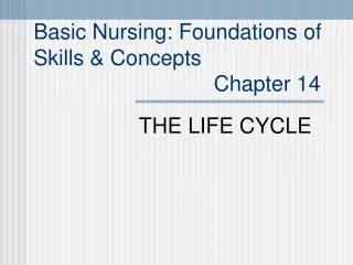 Basic Nursing: Foundations of Skills &amp; Concepts Chapter 14