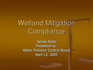 Wetland Mitigation Compliance