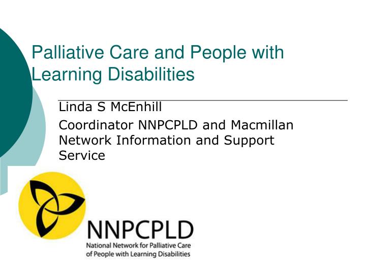 palliative care and people with learning disabilities