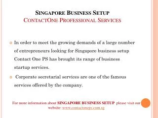 Singapore Business Setup