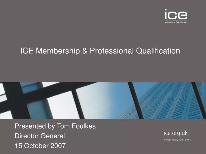 ice membership professional qualification