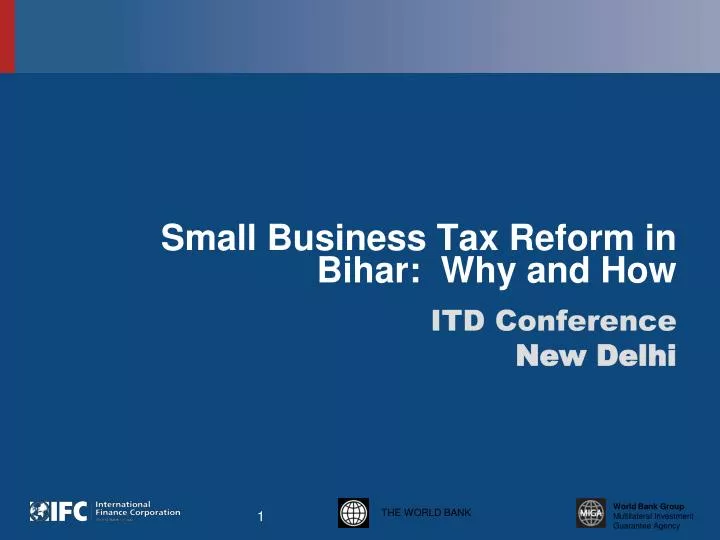 small business tax reform in bihar why and how