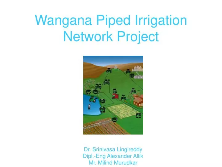 wangana piped irrigation network project
