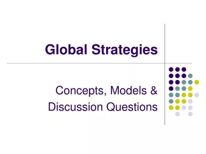 global strategies