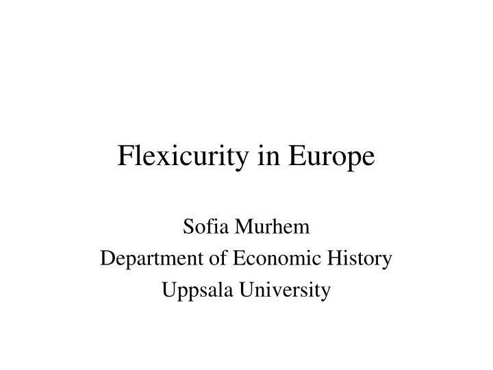 flexicurity in europe