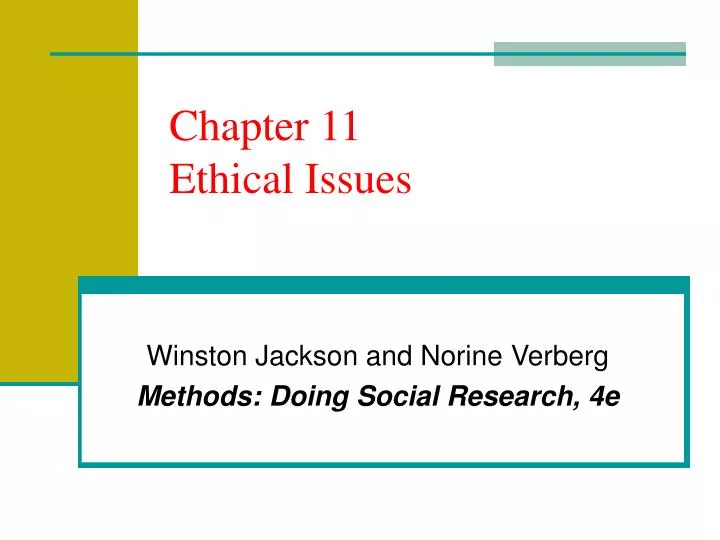 chapter 11 ethical issues