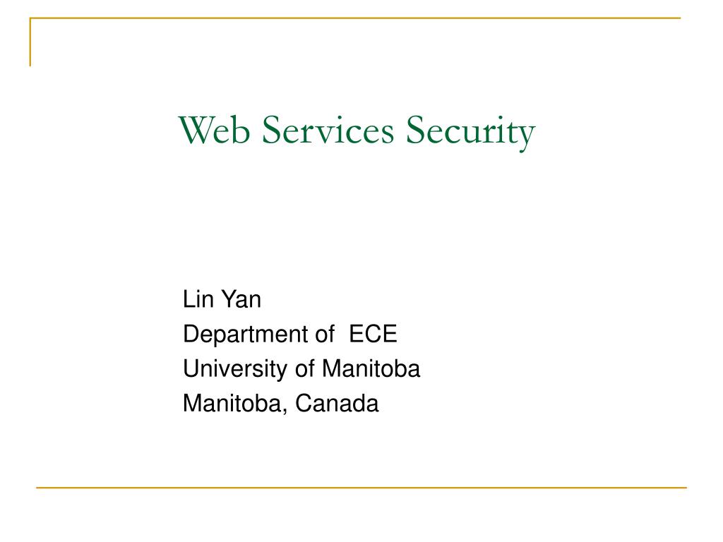 PPT - Web Services Security PowerPoint Presentation, free download - ID ...