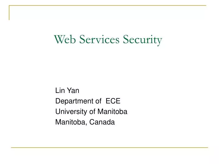 web services security