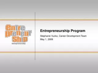 Entrepreneurship Program