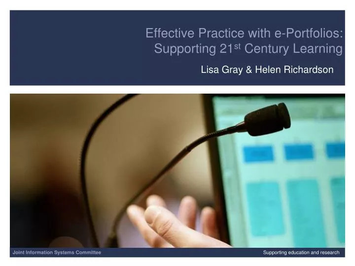 effective practice with e portfolios supporting 21 st century learning