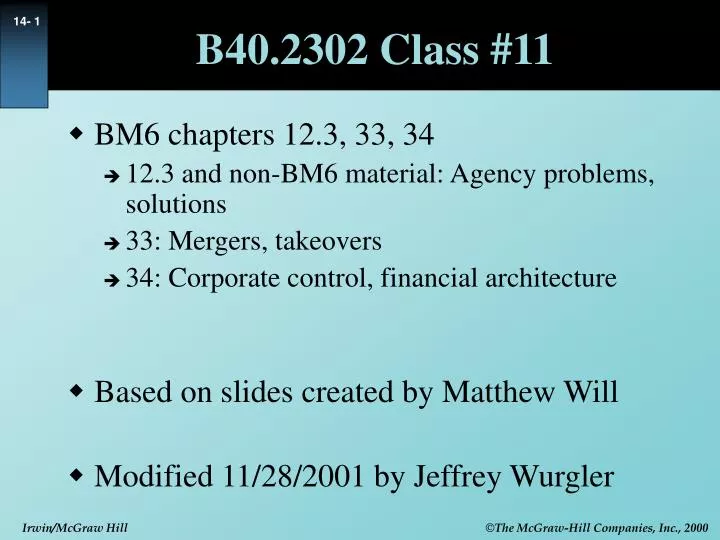 b40 2302 class 11