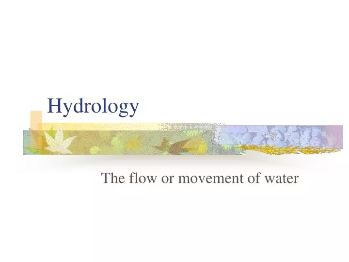 hydrology