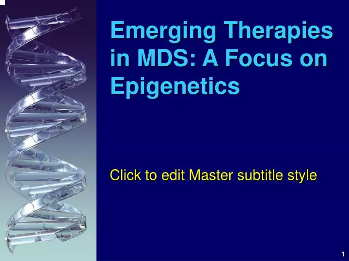 emerging therapies in mds a focus on epigenetics