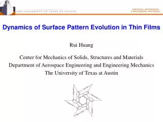 Dynamics of Surface Pattern Evolution in Thin Films
