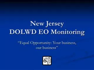 New Jersey DOLWD EO Monitoring