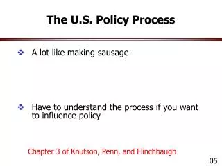 The U.S. Policy Process