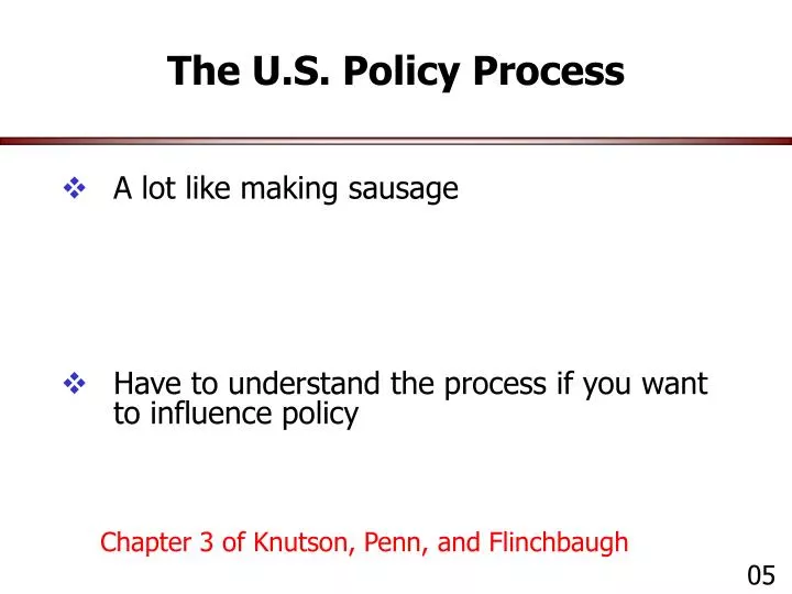 the u s policy process
