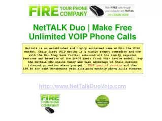 Nettalk Duo Voip Device