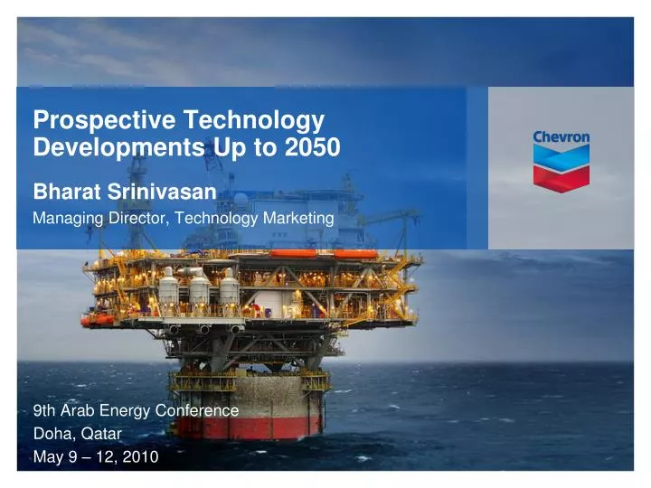 prospective technology developments up to 2050