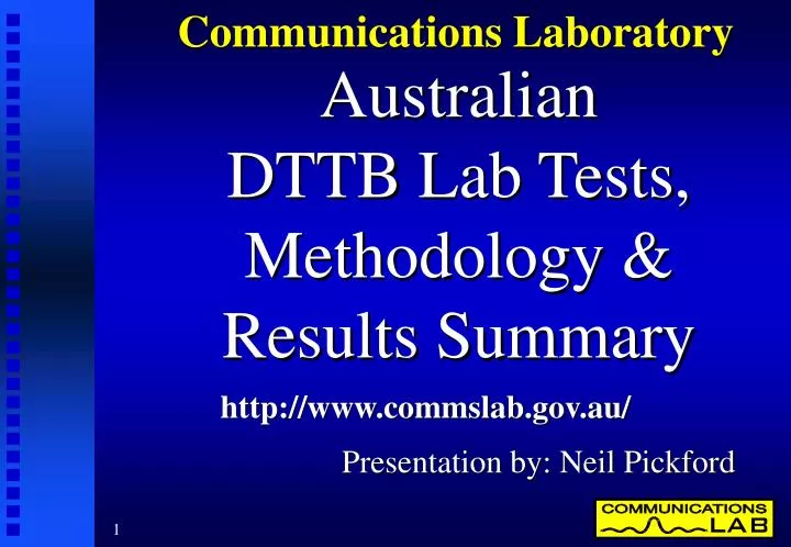 australian dttb lab tests methodology results summary