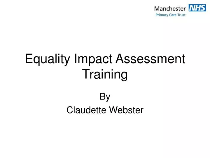 equality impact assessment training