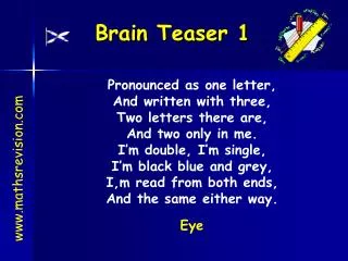 Brain Teaser 1