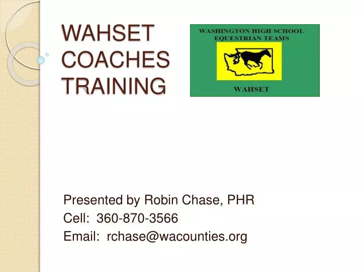 wahset coaches training