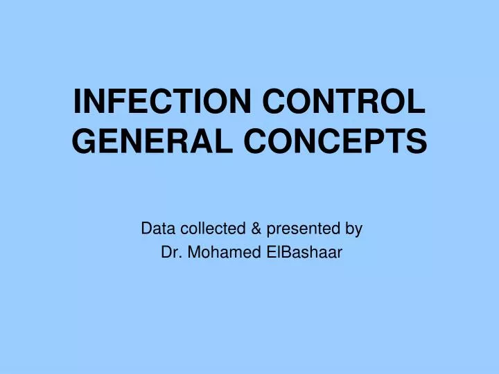 infection control general concepts