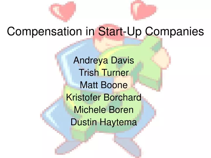 compensation in start up companies