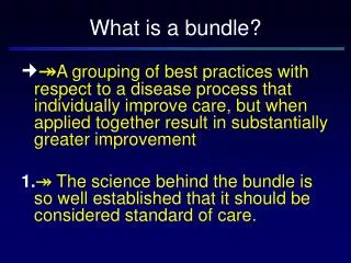 What is a bundle?