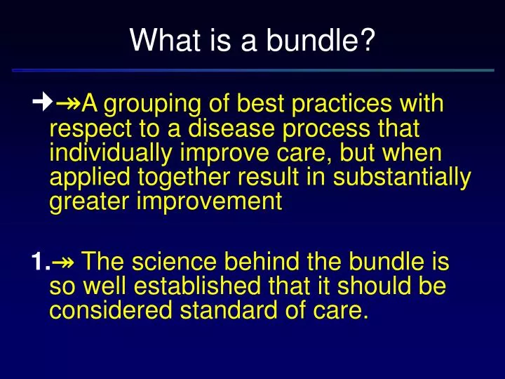 what is a bundle