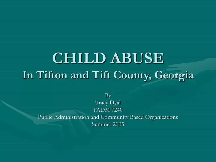 child abuse in tifton and tift county georgia