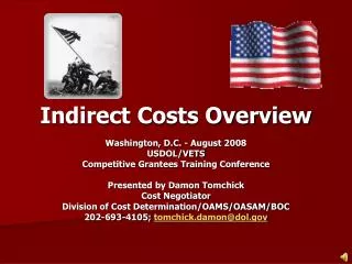 Indirect Costs Overview